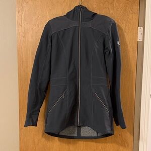 Kuhl Klash Trench Women's Softshell Jacket Carbon Gray Hooded Small S